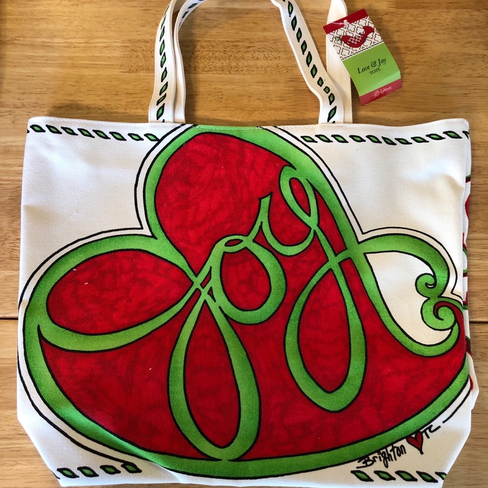 NWT Brighton Canvas LOVE Tote